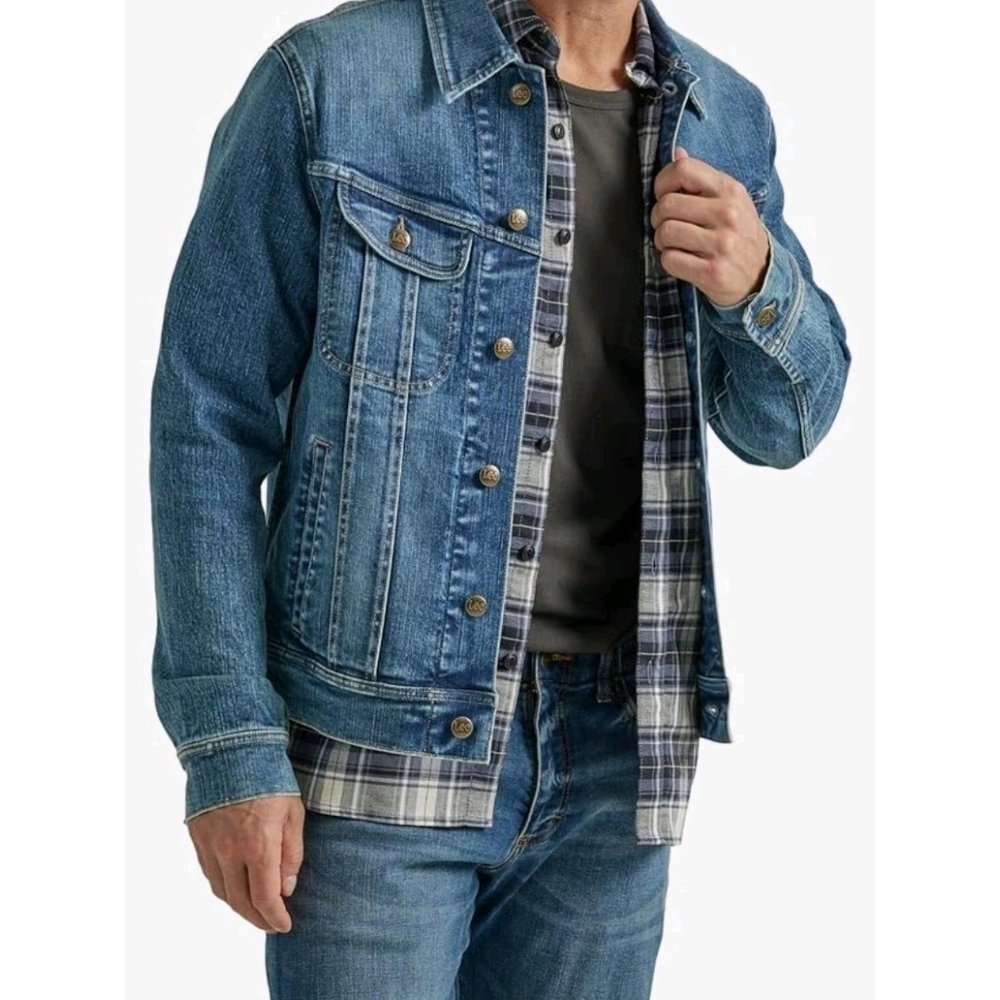 Lee Blue Denim Military Field Jacket